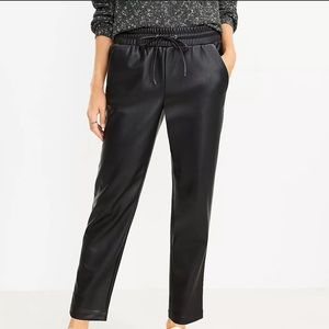 Loft leather (faux) pants